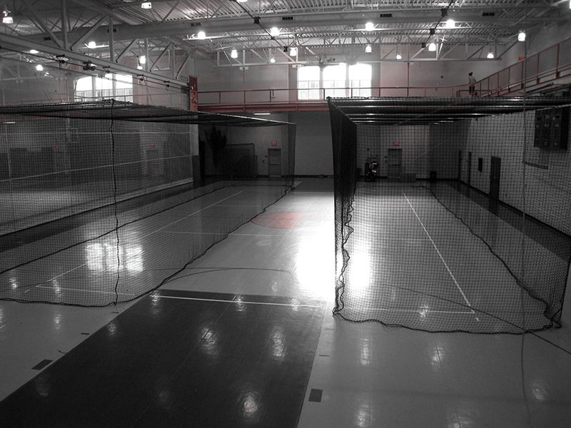 Retractable Batting Cage with Drive Tube