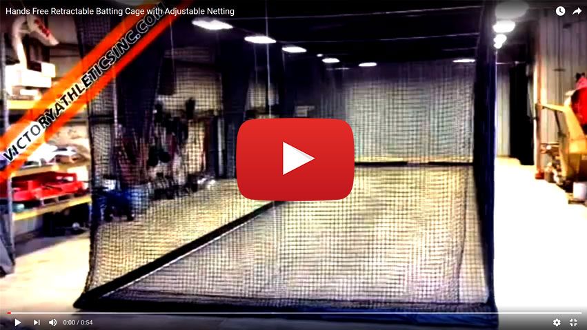 Motorized Indoor Retractable Batting Cage 
